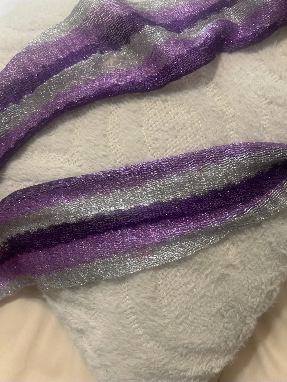 SPARKLY BELT/ scarf / unisex / soft stretchy new cond/ sparkly